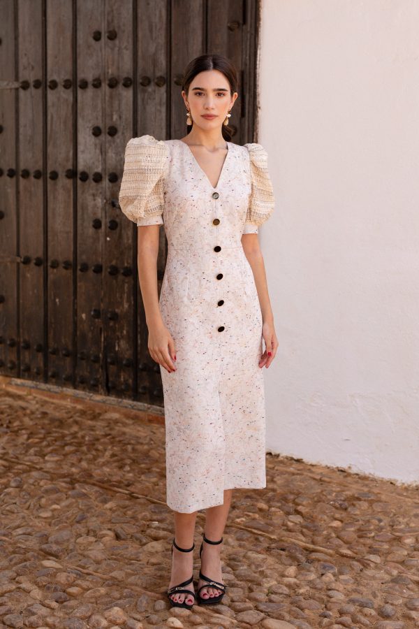 Vestido SAVINA crudo - Imagen 2