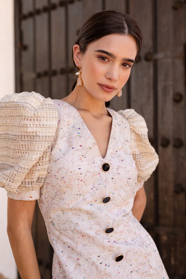Vestido SAVINA crudo - Imagen 7