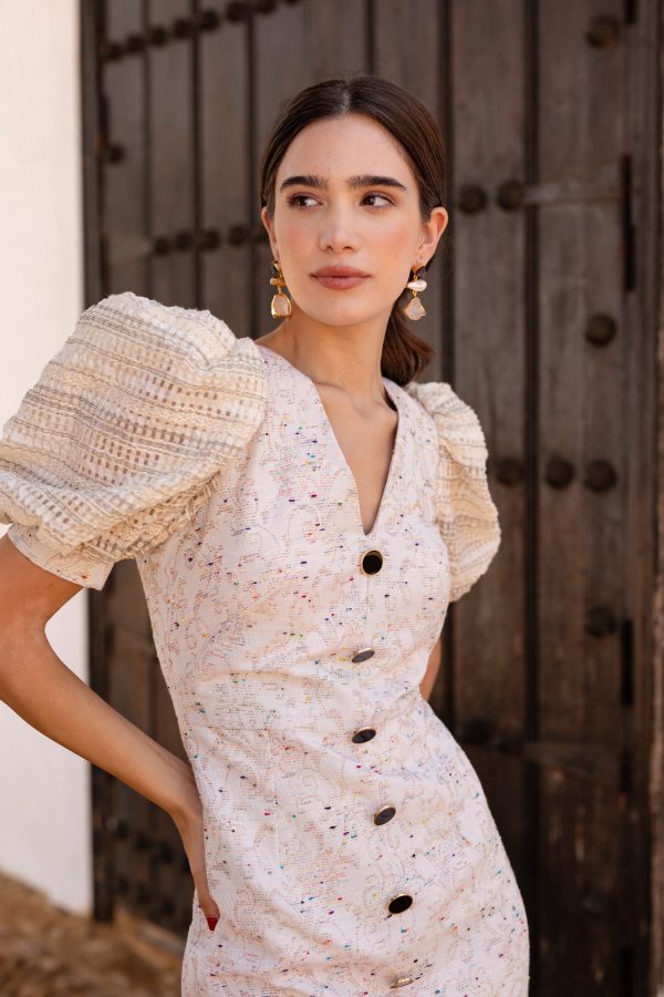 Vestido SAVINA crudo - Imagen 6