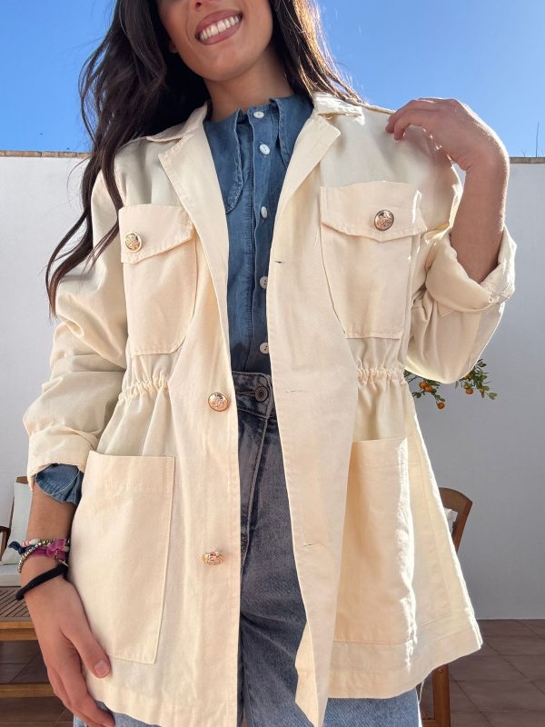 Sobrecamisa/cazadora beige - Imagen 3