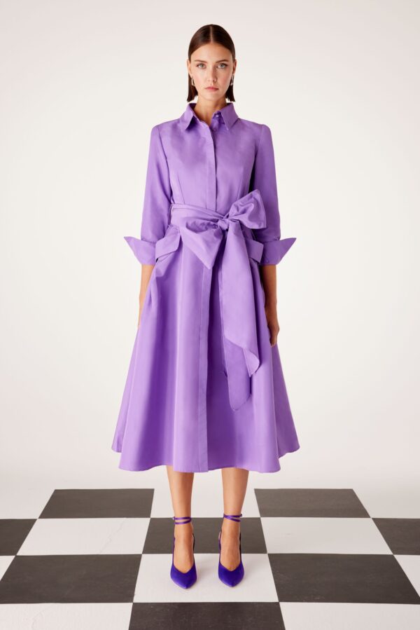 Vestido tafetán vuelo - Imagen 2