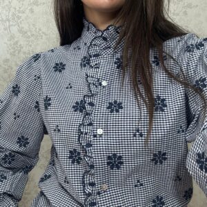 Camisa cuadros con bordados