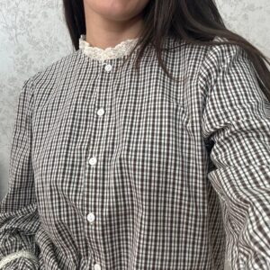 Camisa cuadros combinada