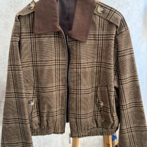 Chaqueta cuadros tipo bomber