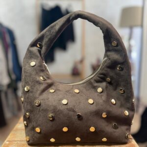 Bolso antelina con abalorios