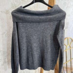 Jersey hombros descubiertos gris