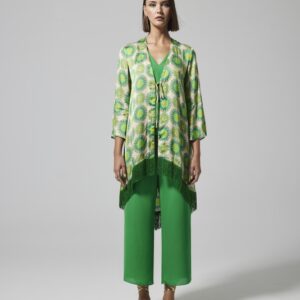 Conjunto de kaftán, pantalón y blusa